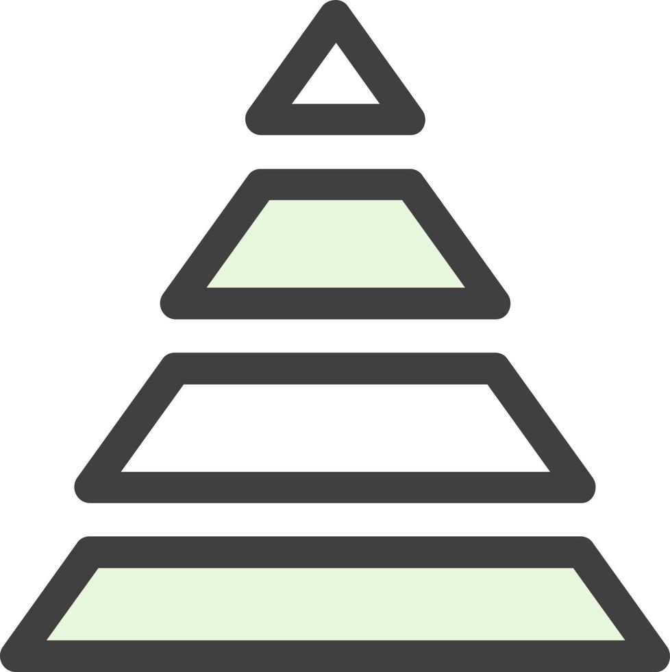 piramide grafico vettore icona design