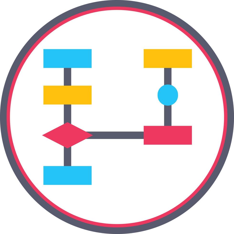 diagramma di flusso vettore icona design