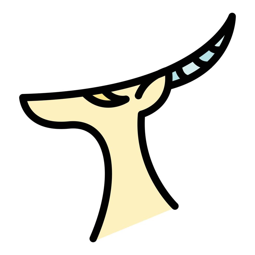 springbok gazzella icona colore schema vettore
