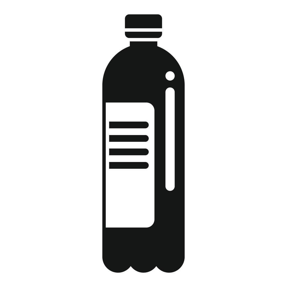 acqua bottiglia icona semplice vettore. sport cibo vettore