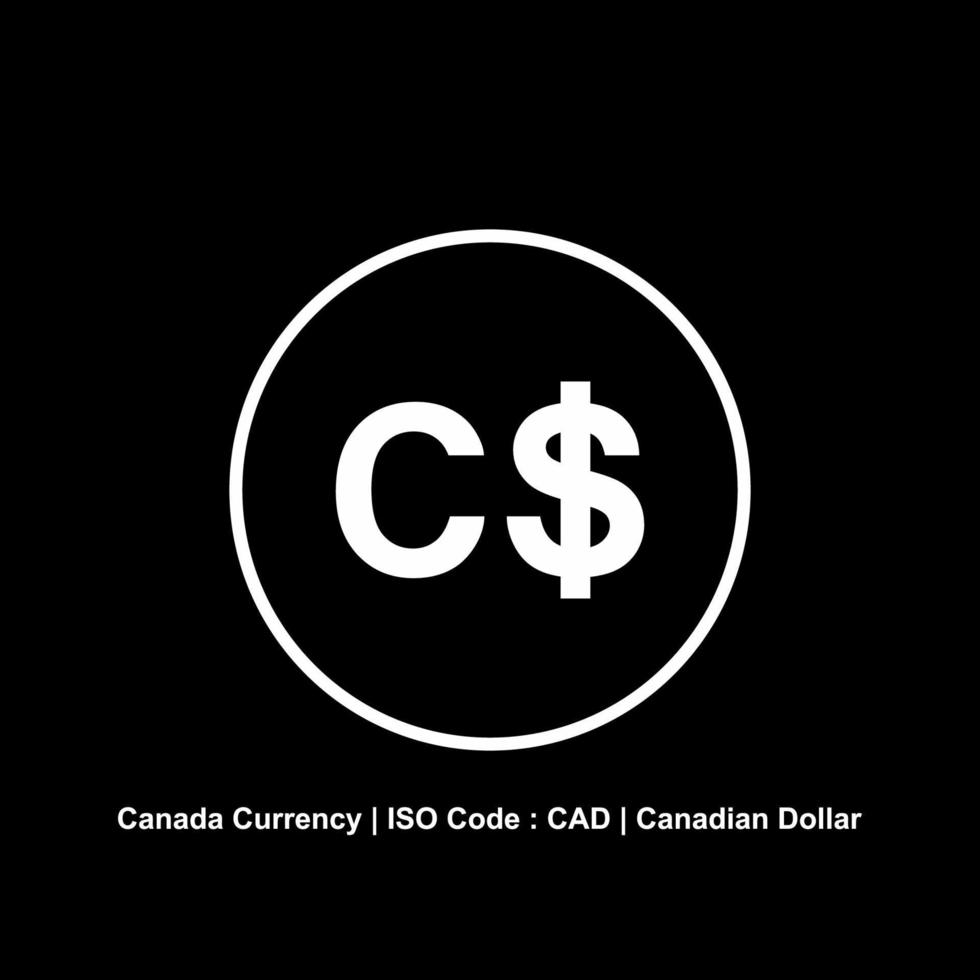 Canada moneta, mascalzone cartello, canadese dollaro icona simbolo. vettore illustrazione
