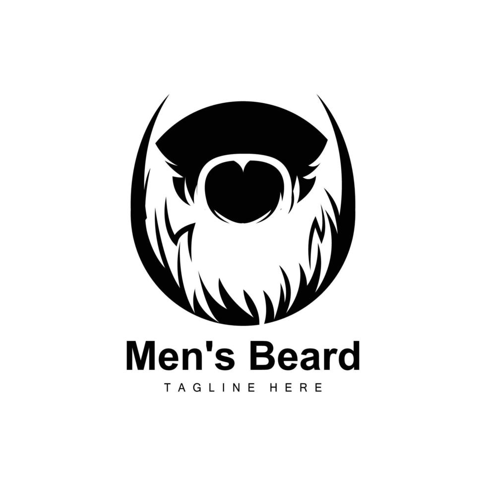 barba logo, vettore barbiere, design per maschio aspetto esteriore, barbiere, capelli, moda