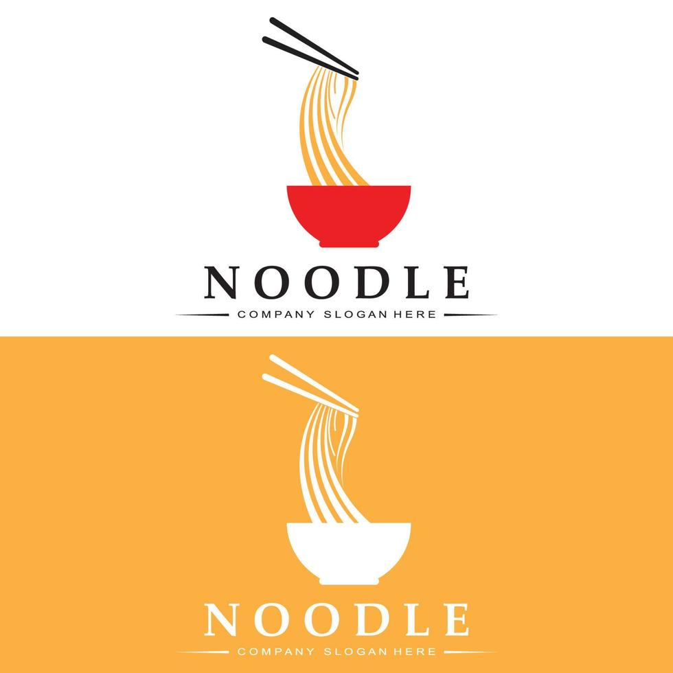 tagliatelle logo, asiatico cibo vettore, design adatto per ramen spaghetto negozi e ristoranti vettore