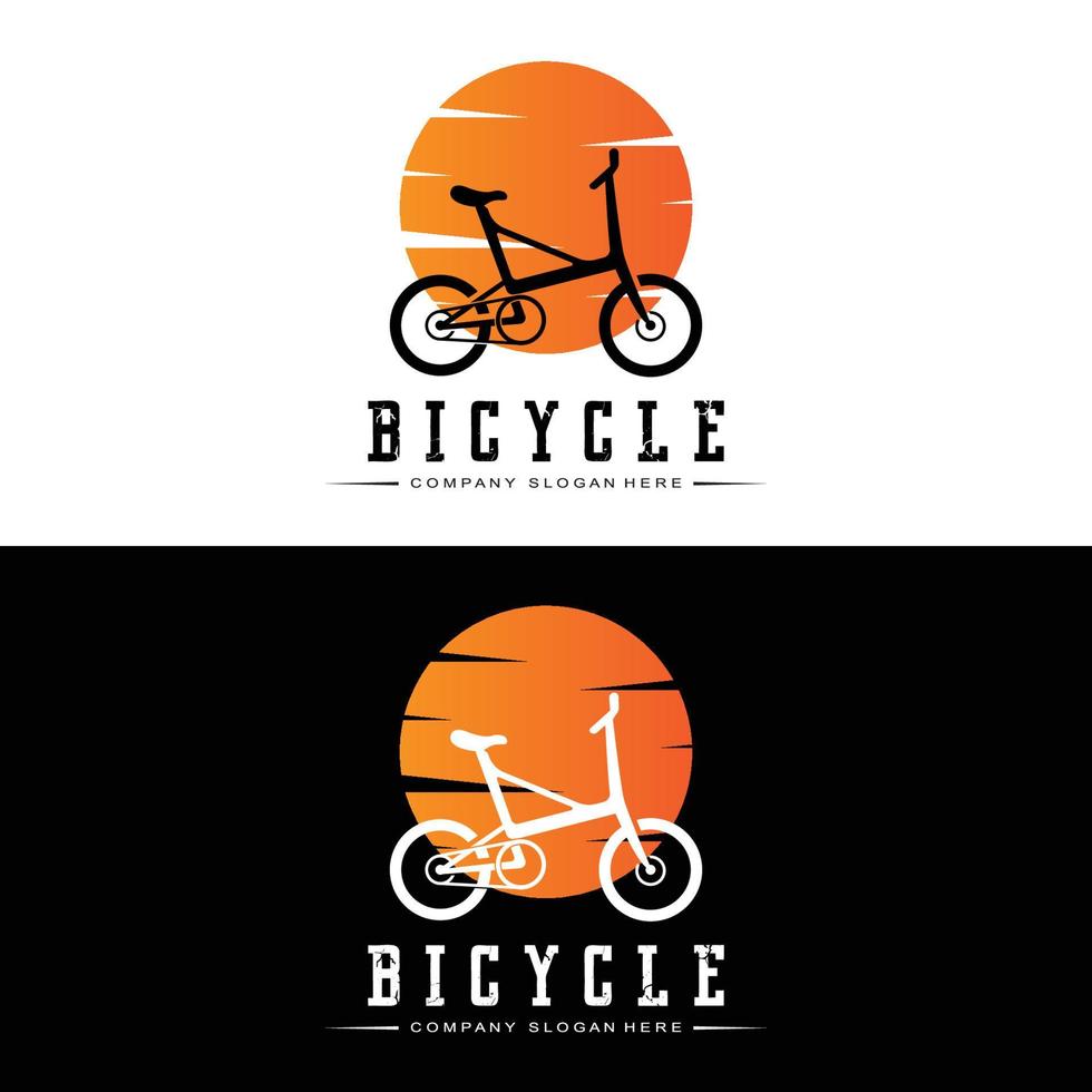 bicicletta logo, casuale veicolo vettore, design adatto per bicicletta negozi, gli sport rami, montagna Bici, e bambini Bici vettore