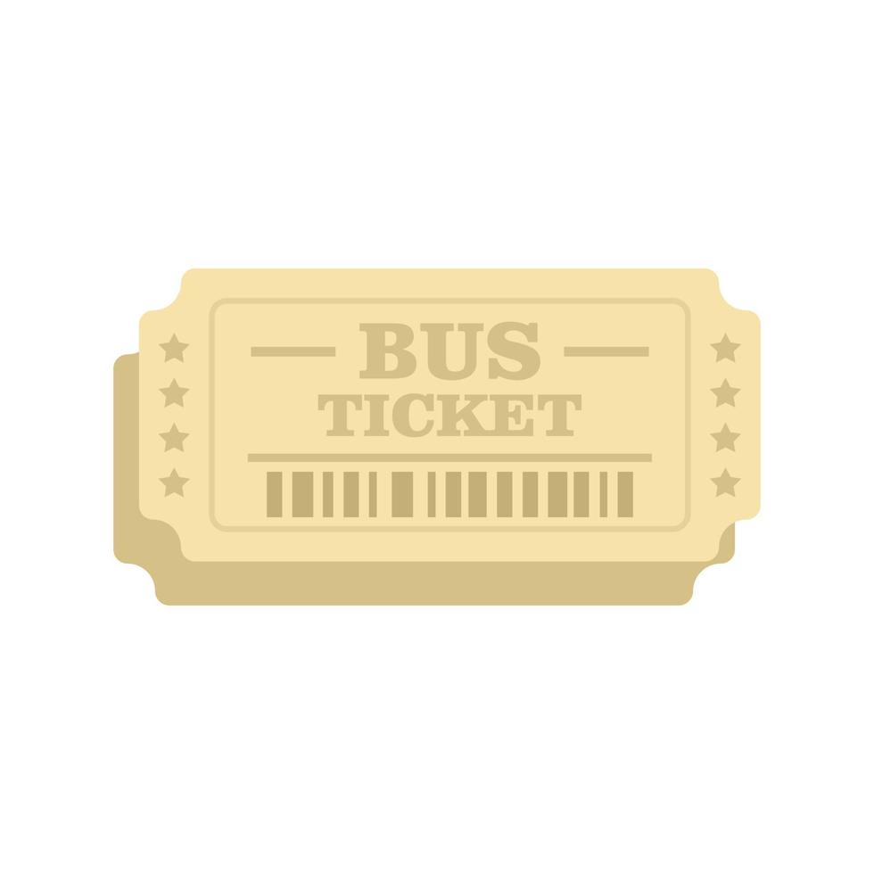 pagamento autobus biglietto icona piatto isolato vettore