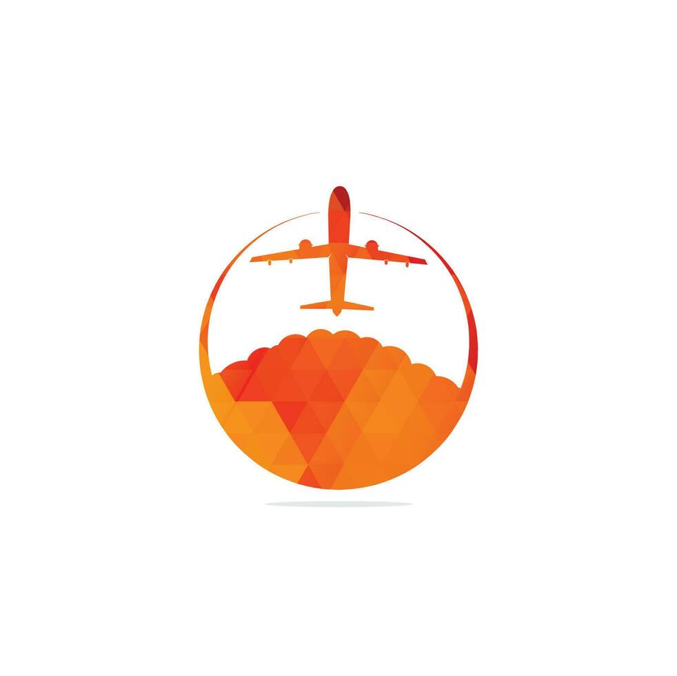 viaggio agenzia vettore logo modello. vacanza logo modello. aereo viaggio turismo. in giro il mondo icona vettore. creativo design mondo viaggio logo.