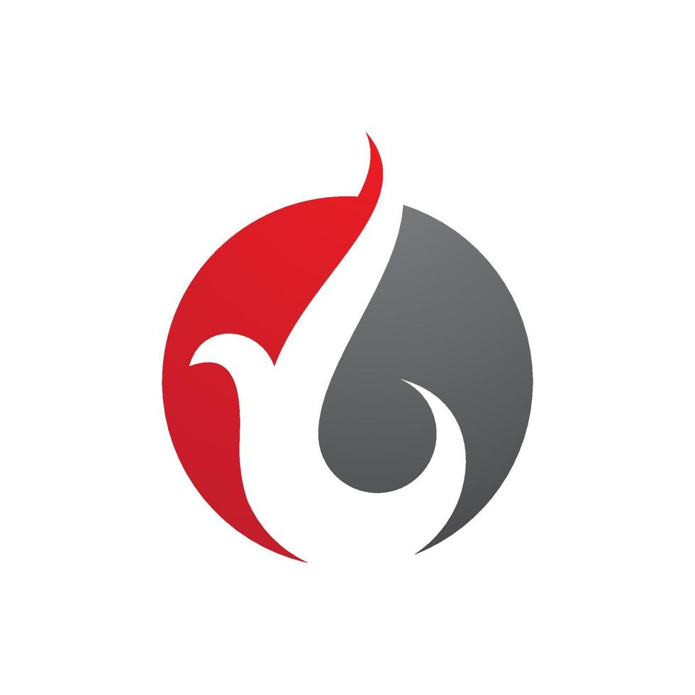 fuoco fiamma logo vettore