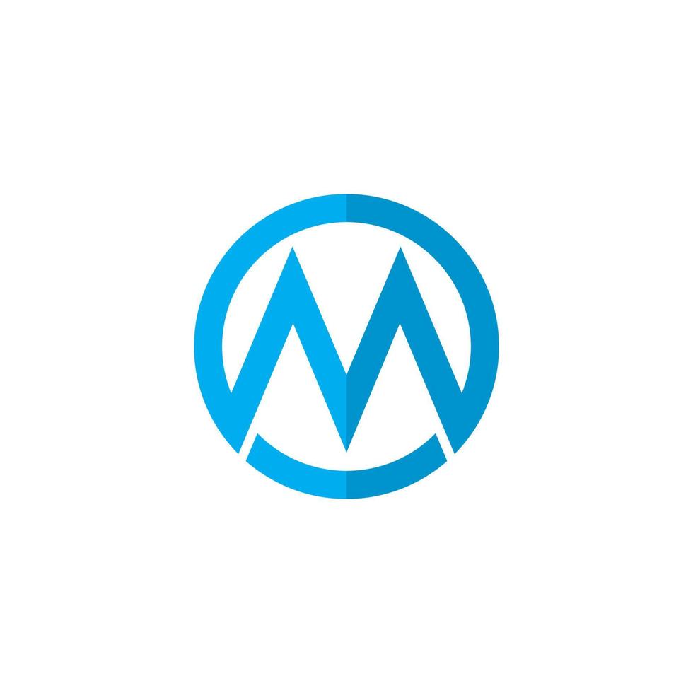 m lettera logo modello vettore illustrazione