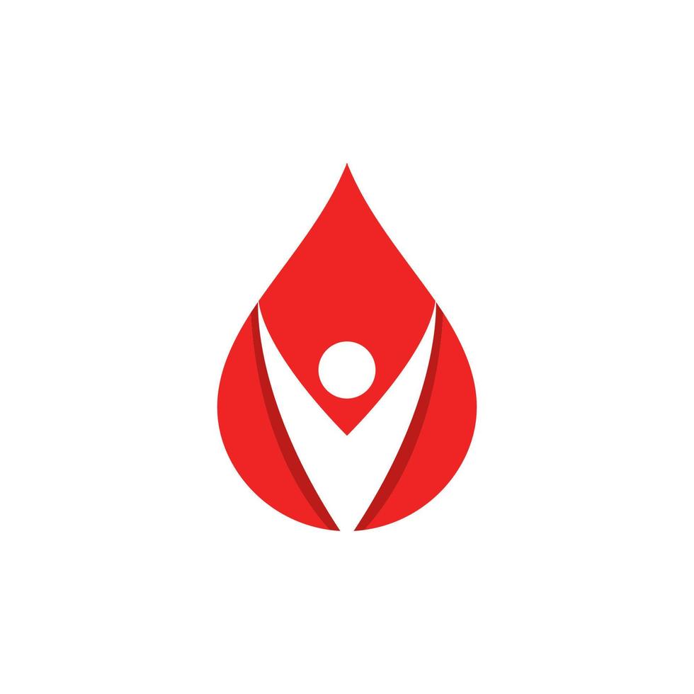 sangue logo vettore icona illustrazione