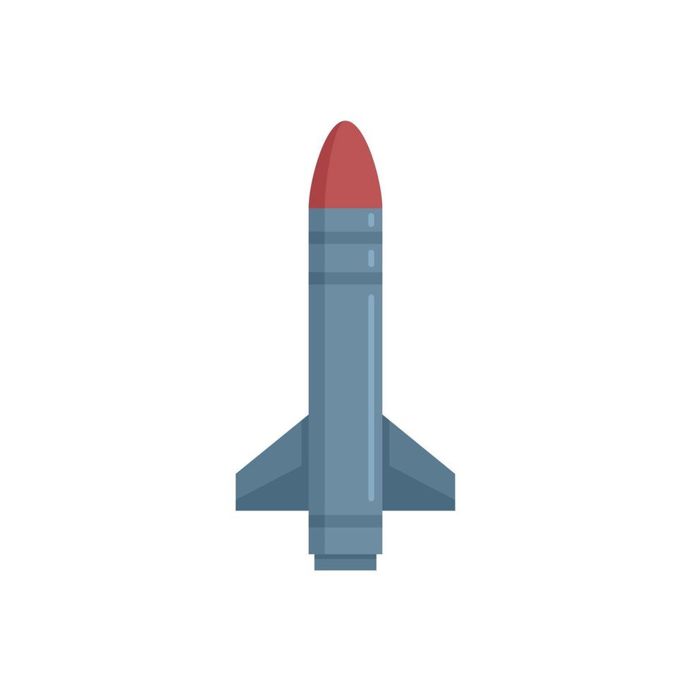 missile fuoco icona piatto isolato vettore