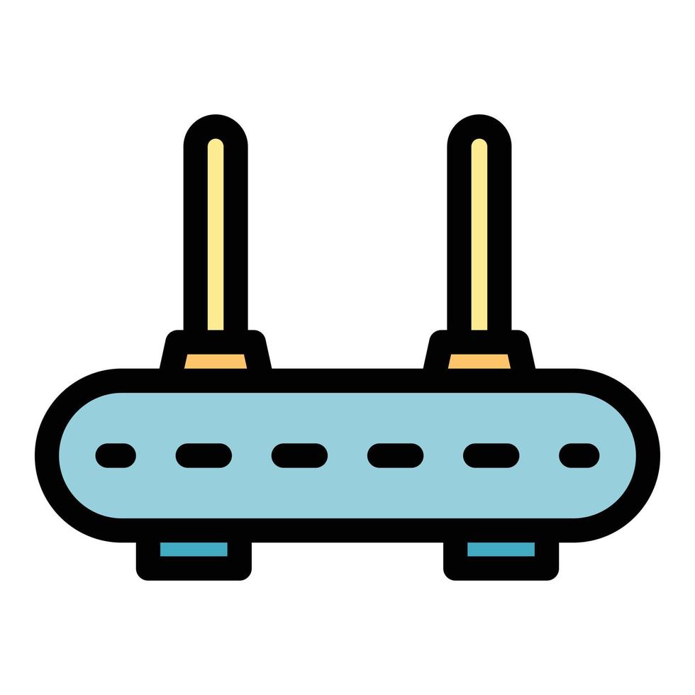 Wi-Fi modem icona colore schema vettore