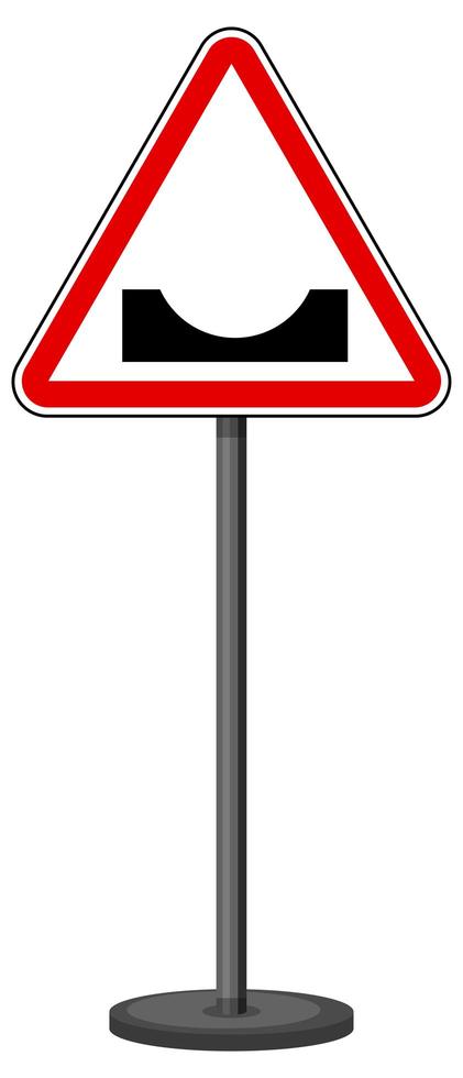 segnale stradale rosso su sfondo bianco vettore