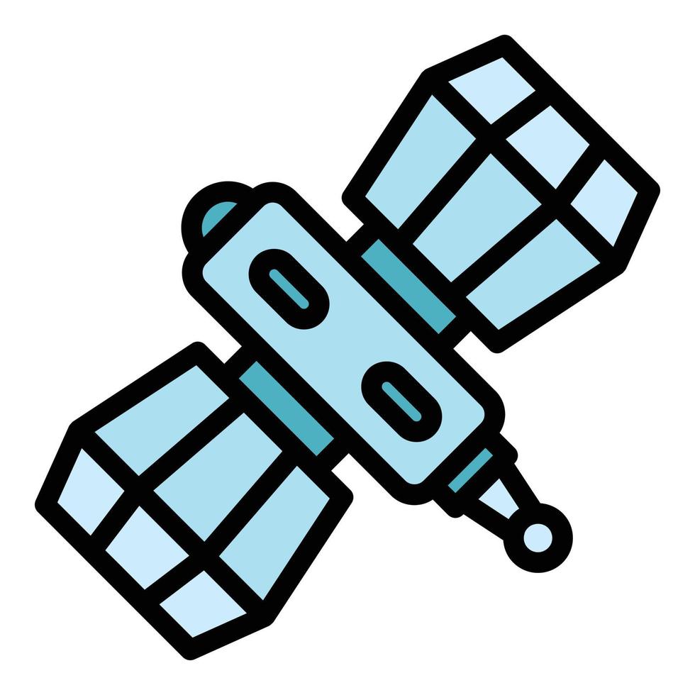 satellitare icona colore schema vettore