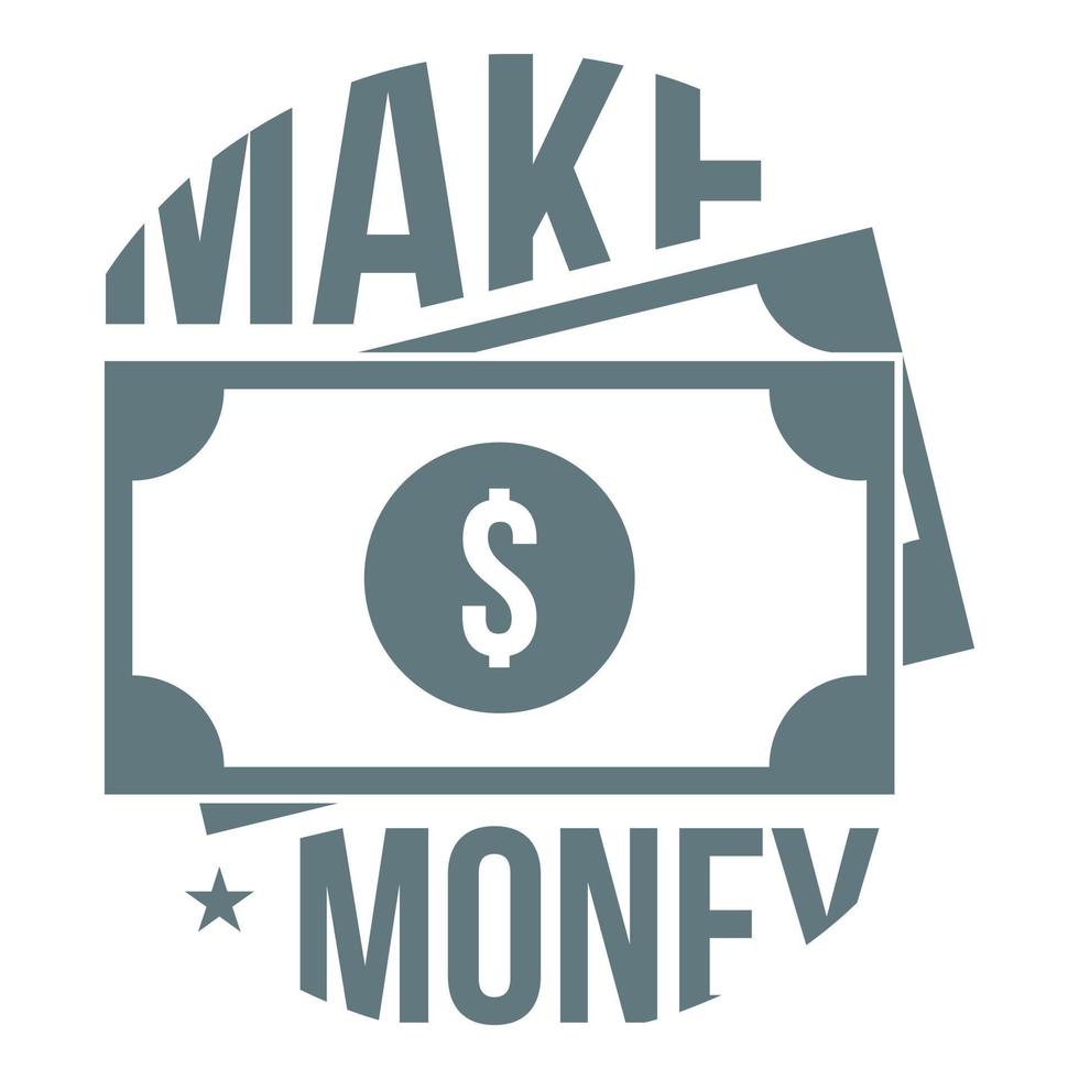 rendere i soldi logo, semplice stile vettore