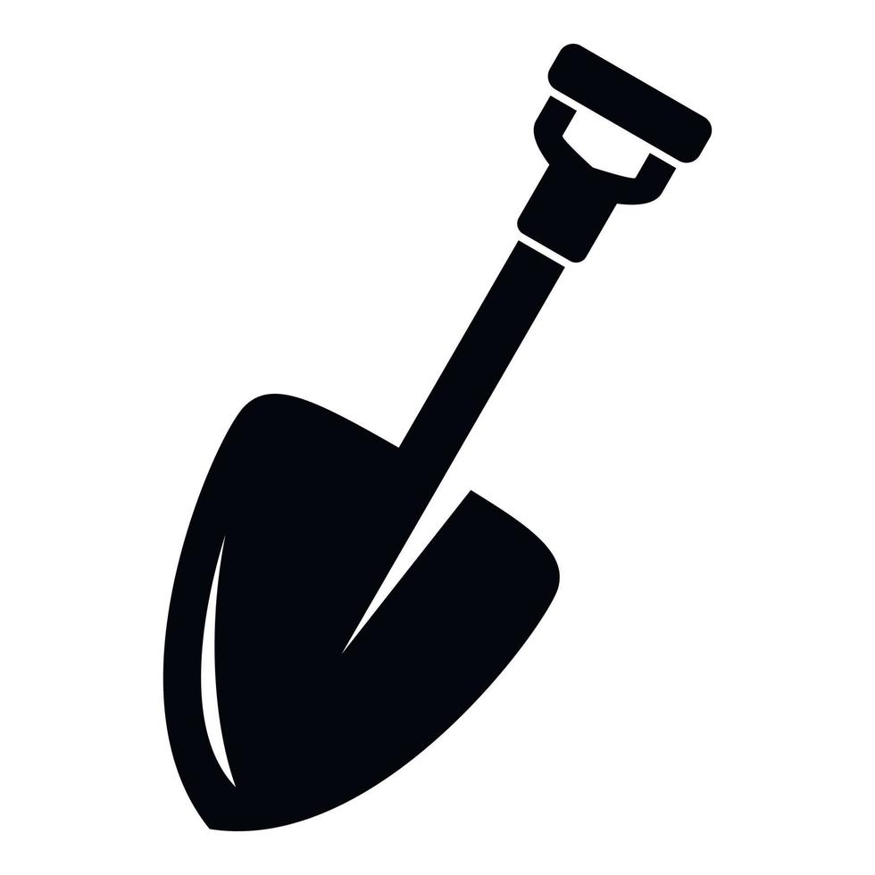 scavare vanga icona, semplice stile vettore