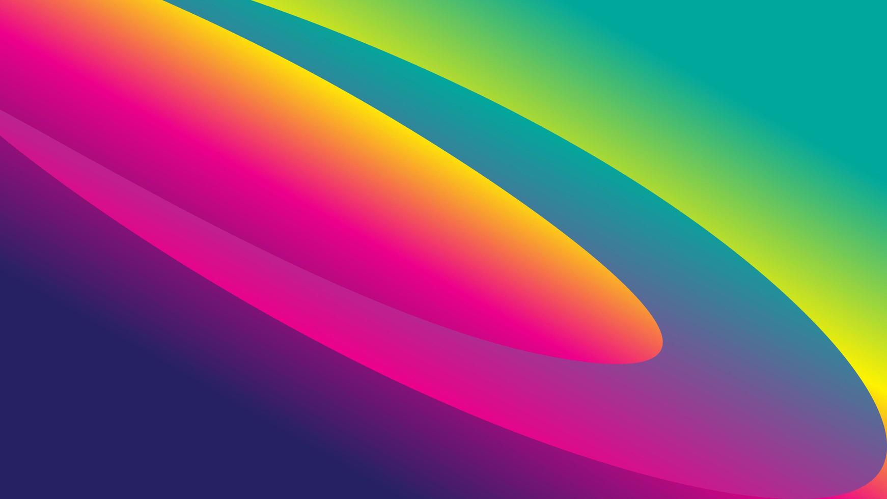 disegno circolare arcobaleno luminoso vettore