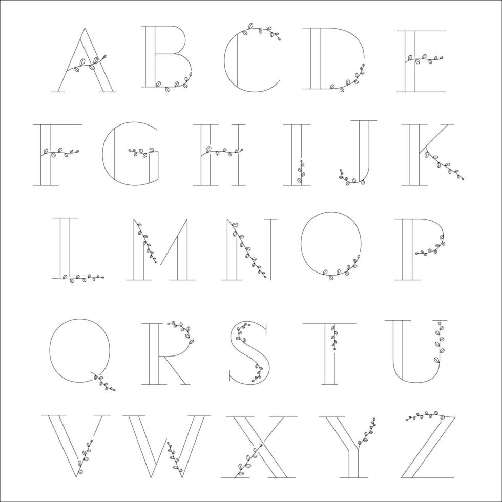 alfabeto lettera collezione vettore