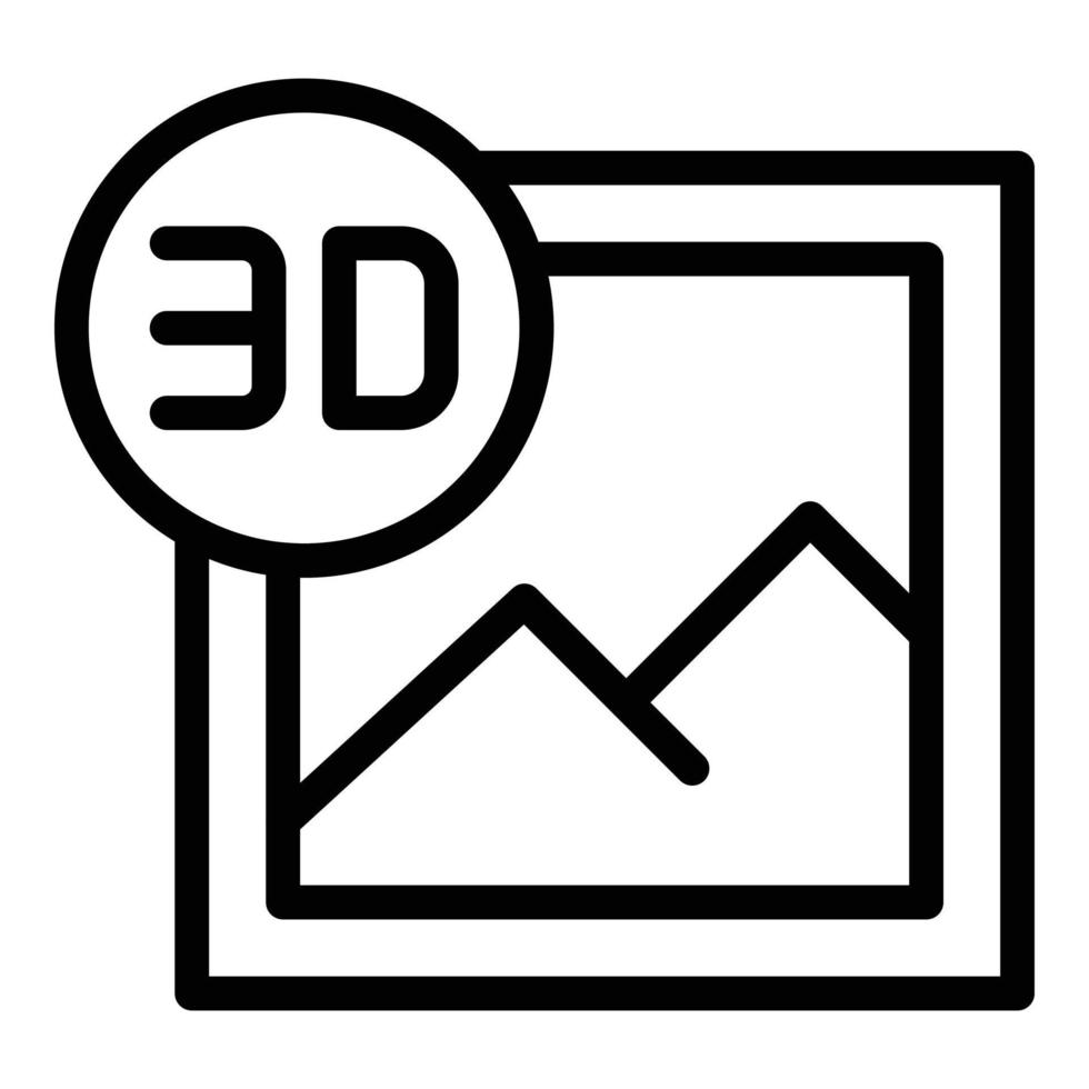 3d immagine icona schema vettore. 3d telecamera giro vettore