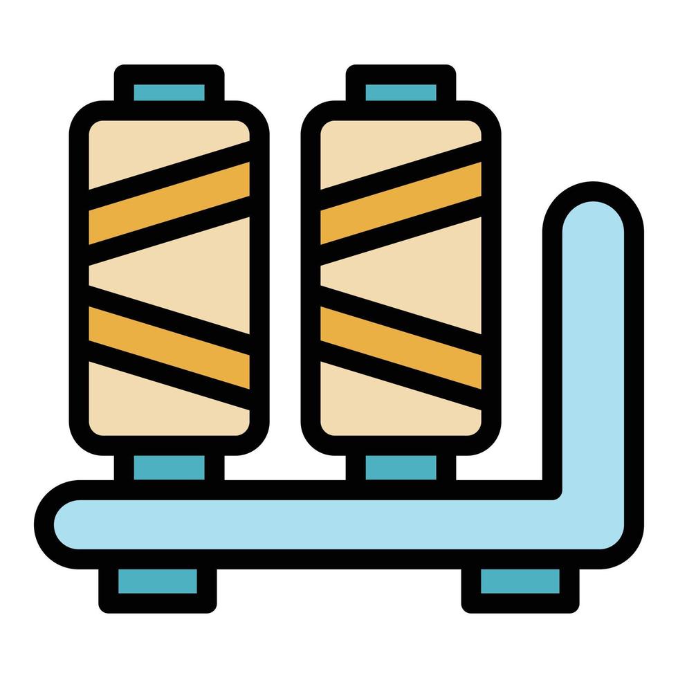 cucire industria icona colore schema vettore