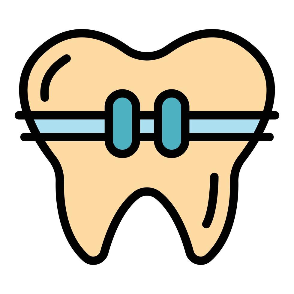 clinica bretelle icona colore schema vettore