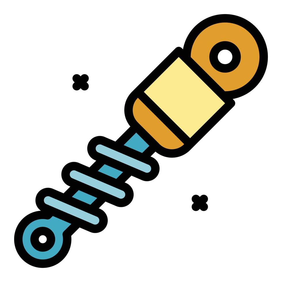 shock assorbitore icona colore schema vettore