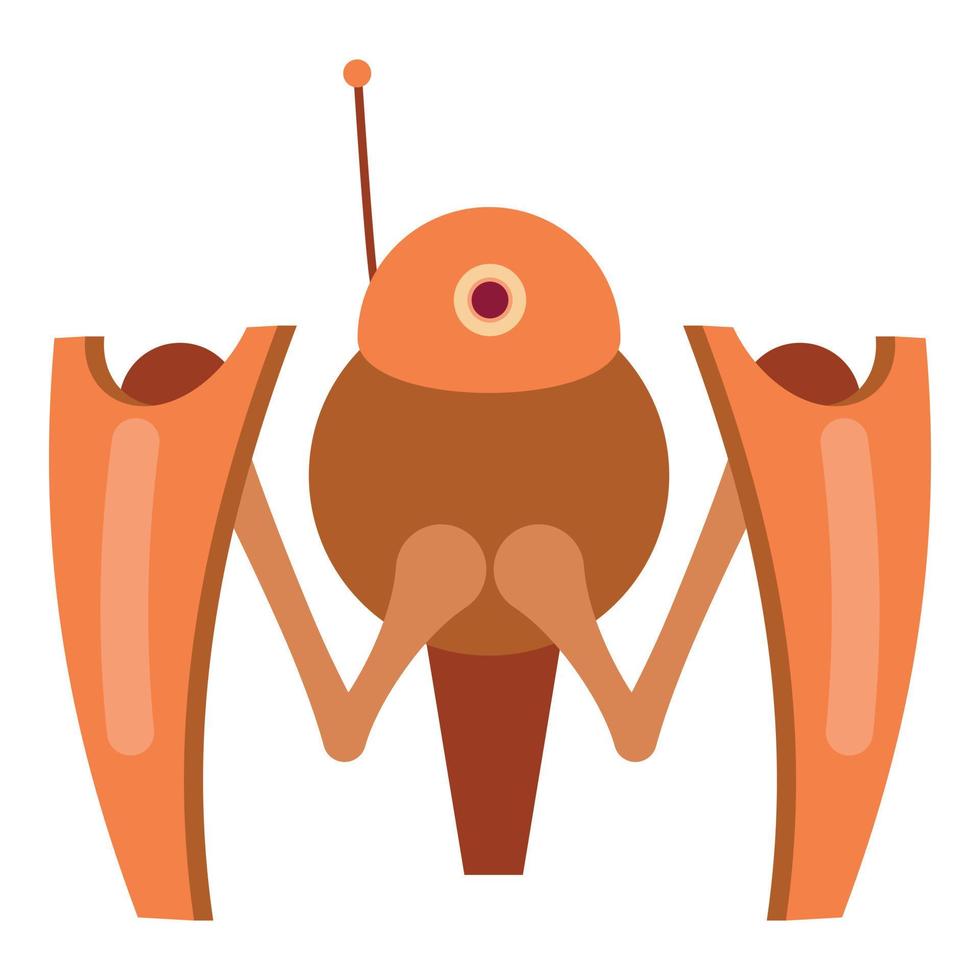 robot Granchio icona, cartone animato stile vettore