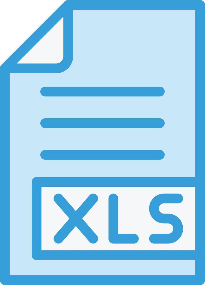 illustrazione del design dell'icona vettoriale xls