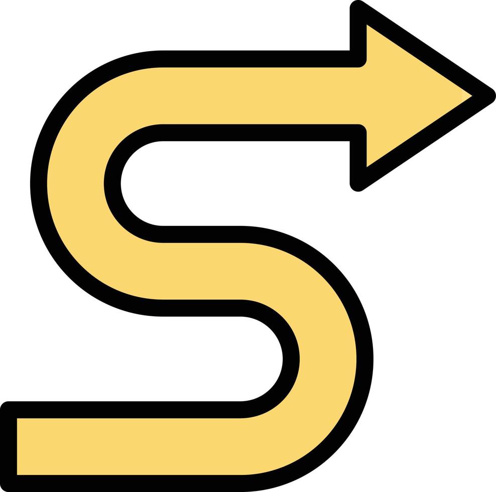 illustrazione del design dell'icona vettoriale a zigzag