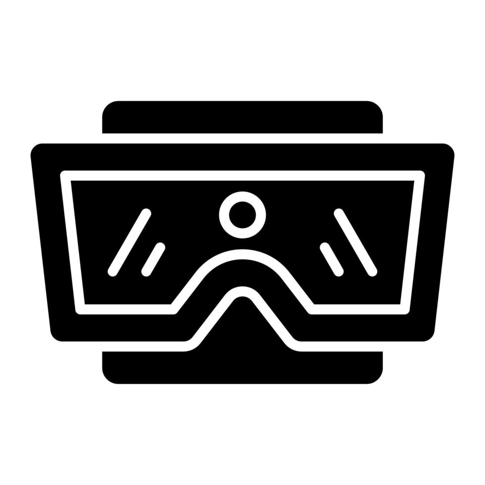 stereoscopico glifo icona vettore