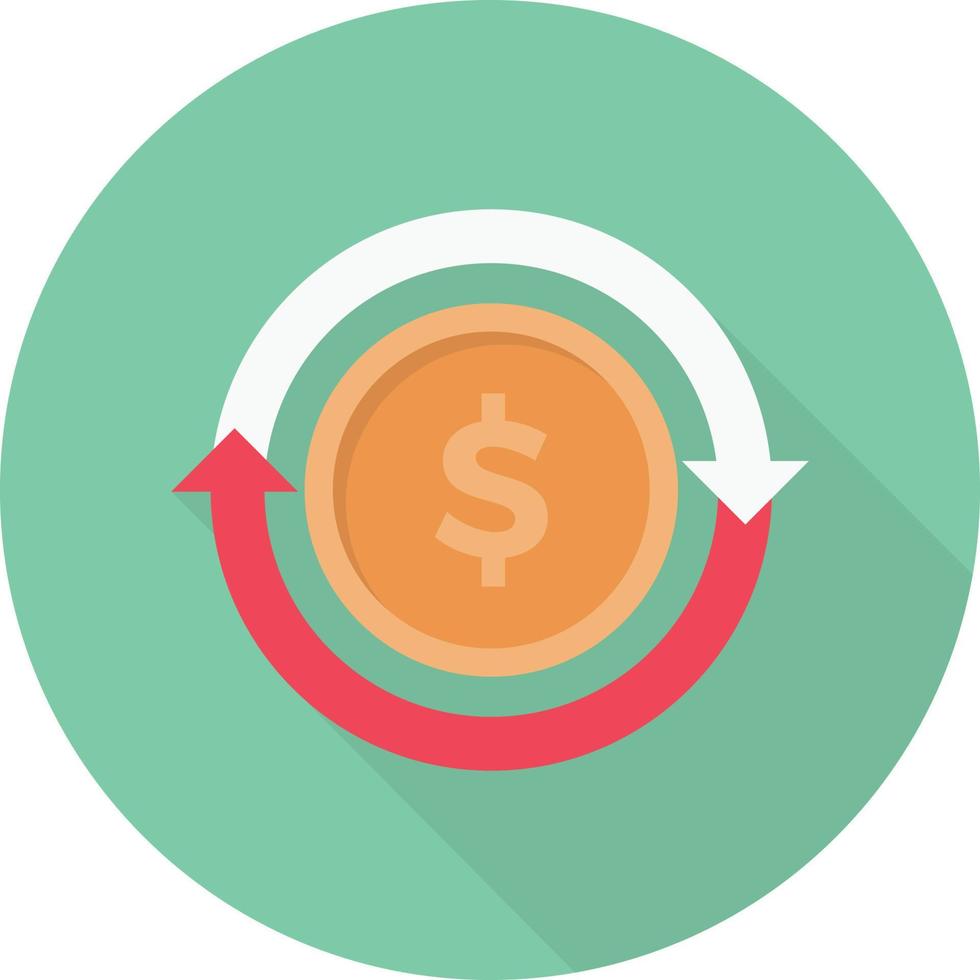 illustrazione vettoriale di trasferimento del dollaro su uno sfondo. simboli di qualità premium. icone vettoriali per il concetto e la progettazione grafica.