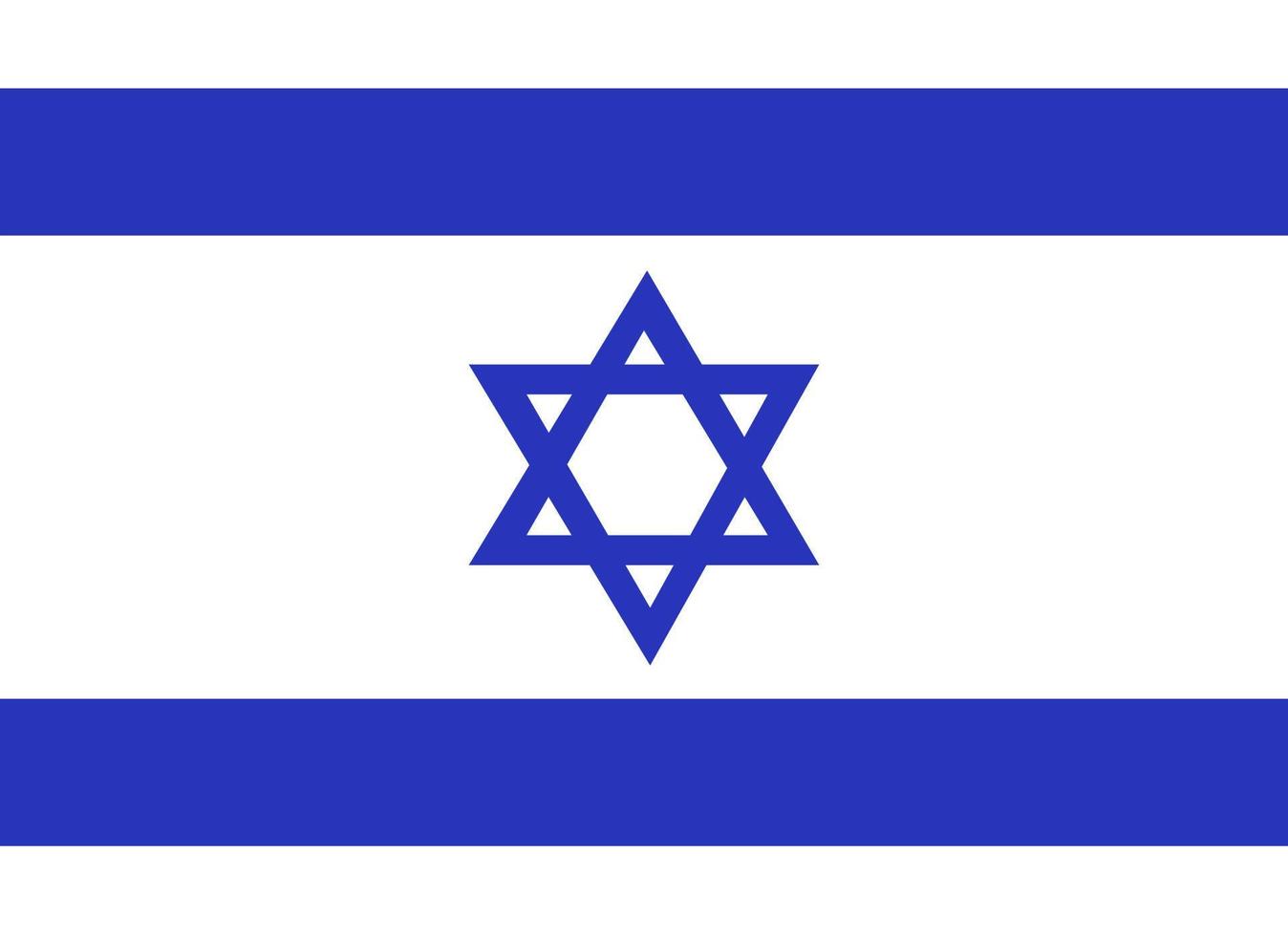 Israele bandiera. ufficiale colori e proporzioni. vettore