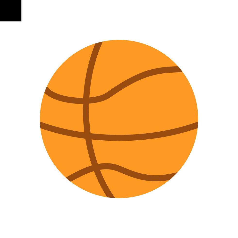 pallacanestro icona logo piatto stile vettore