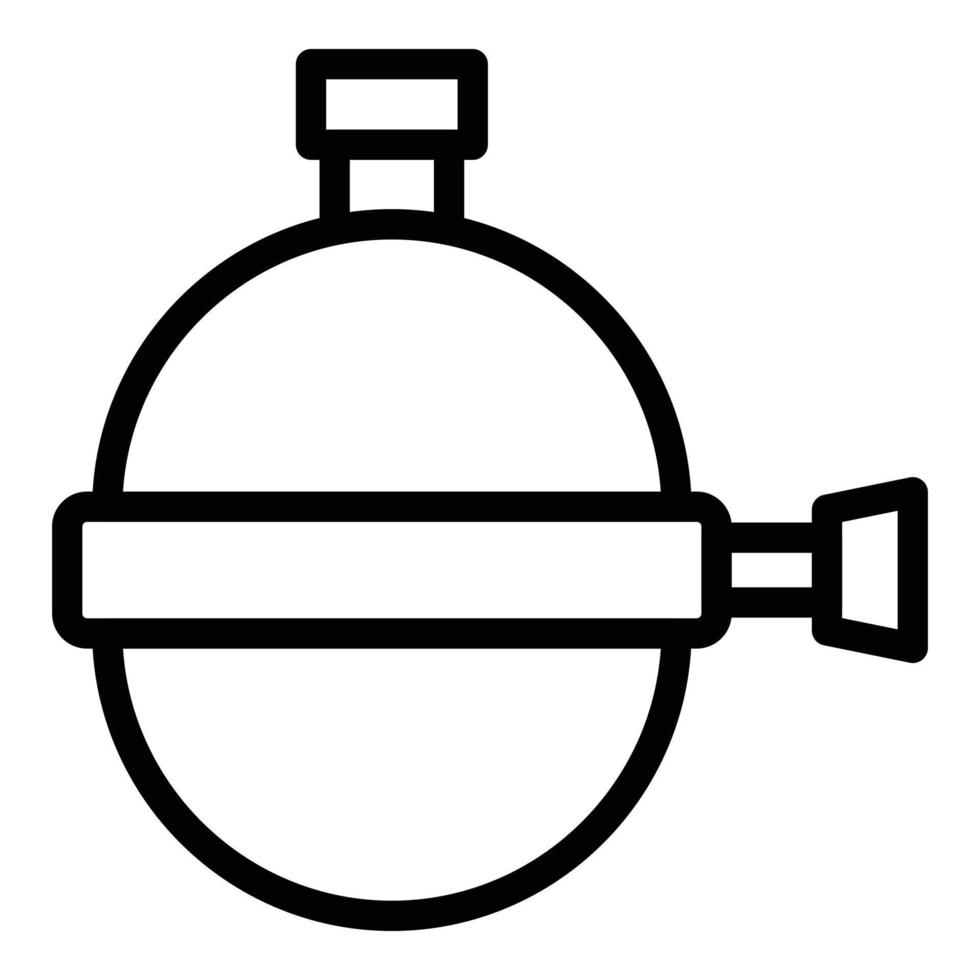 inverso osmosi sistema icona schema vettore. acqua filtro vettore