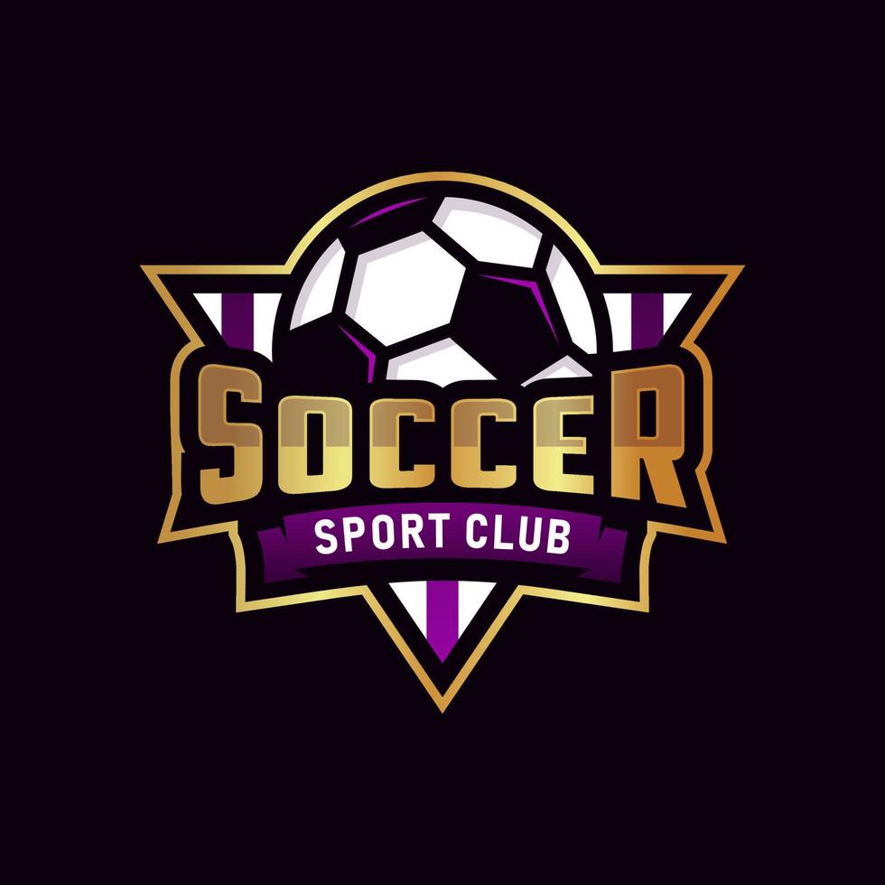 calcio, calcio club logo design vettore