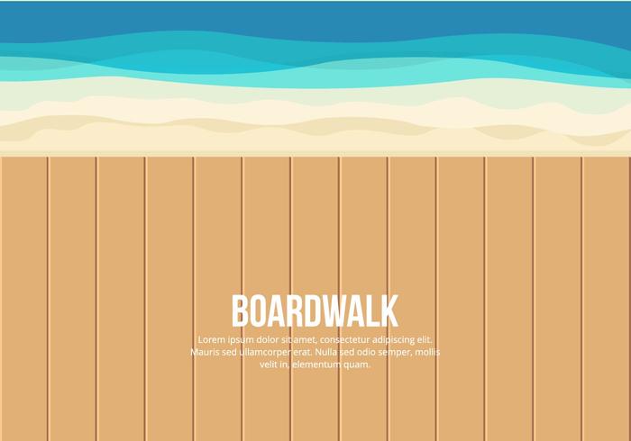 Illustrazione di Boardwalk vettore