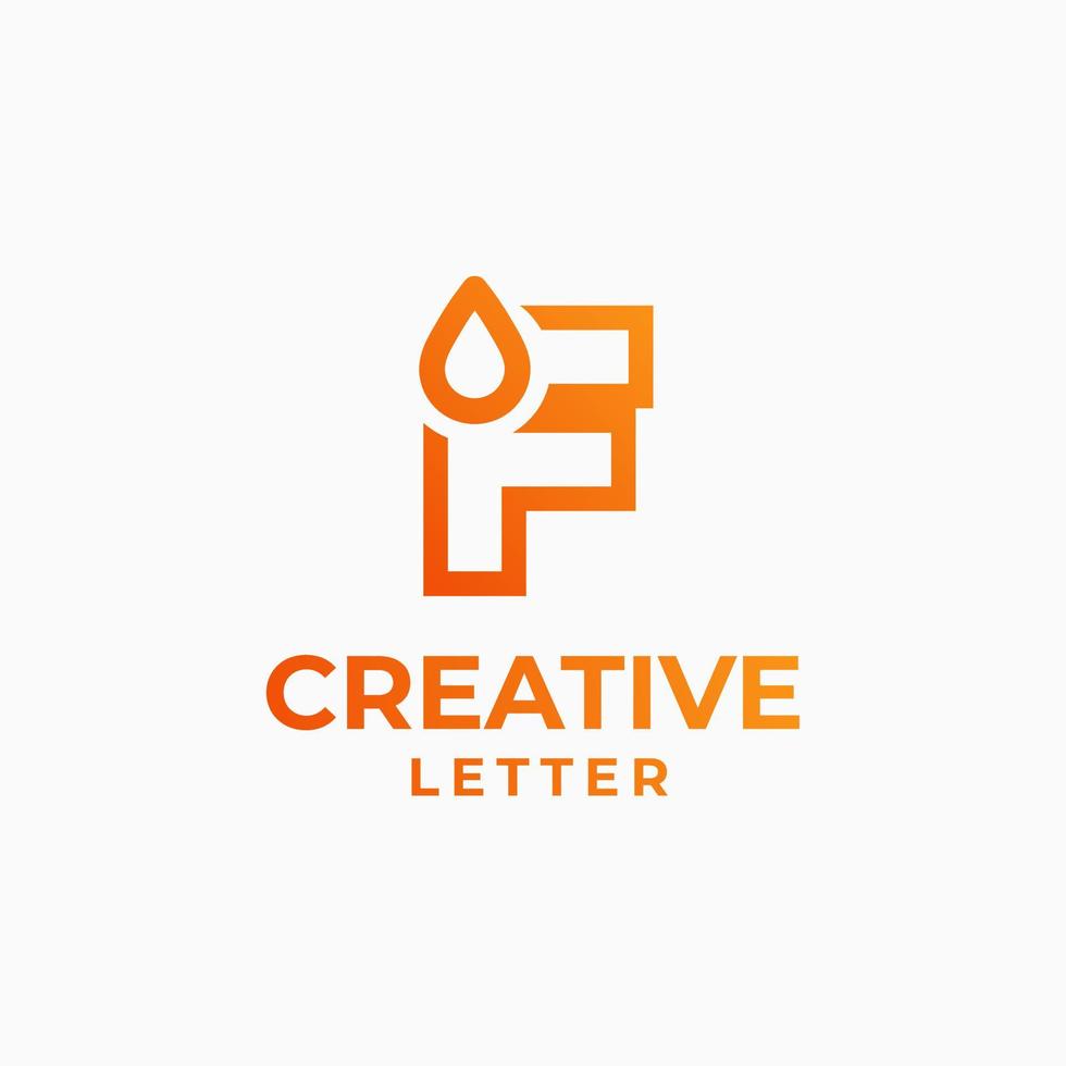 creativo lettera logo, alfabeto disegno, lettera f disegno, geometrico alfabeto logo, lettera pendenza logo vettore