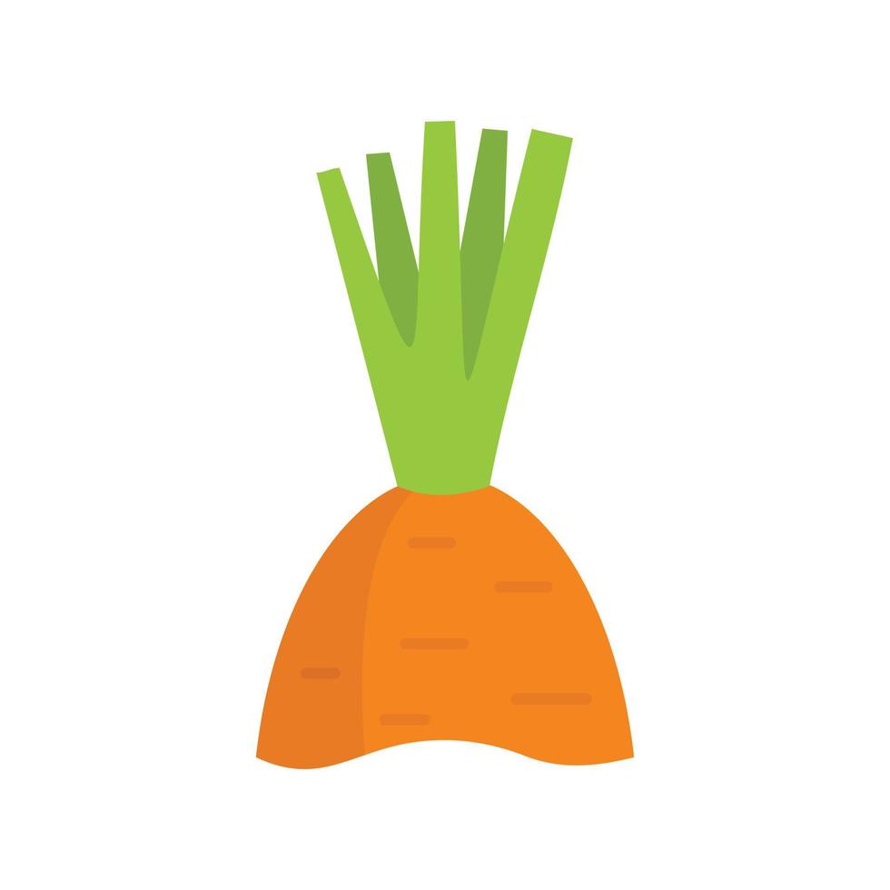 spazzatura carota icona piatto isolato vettore