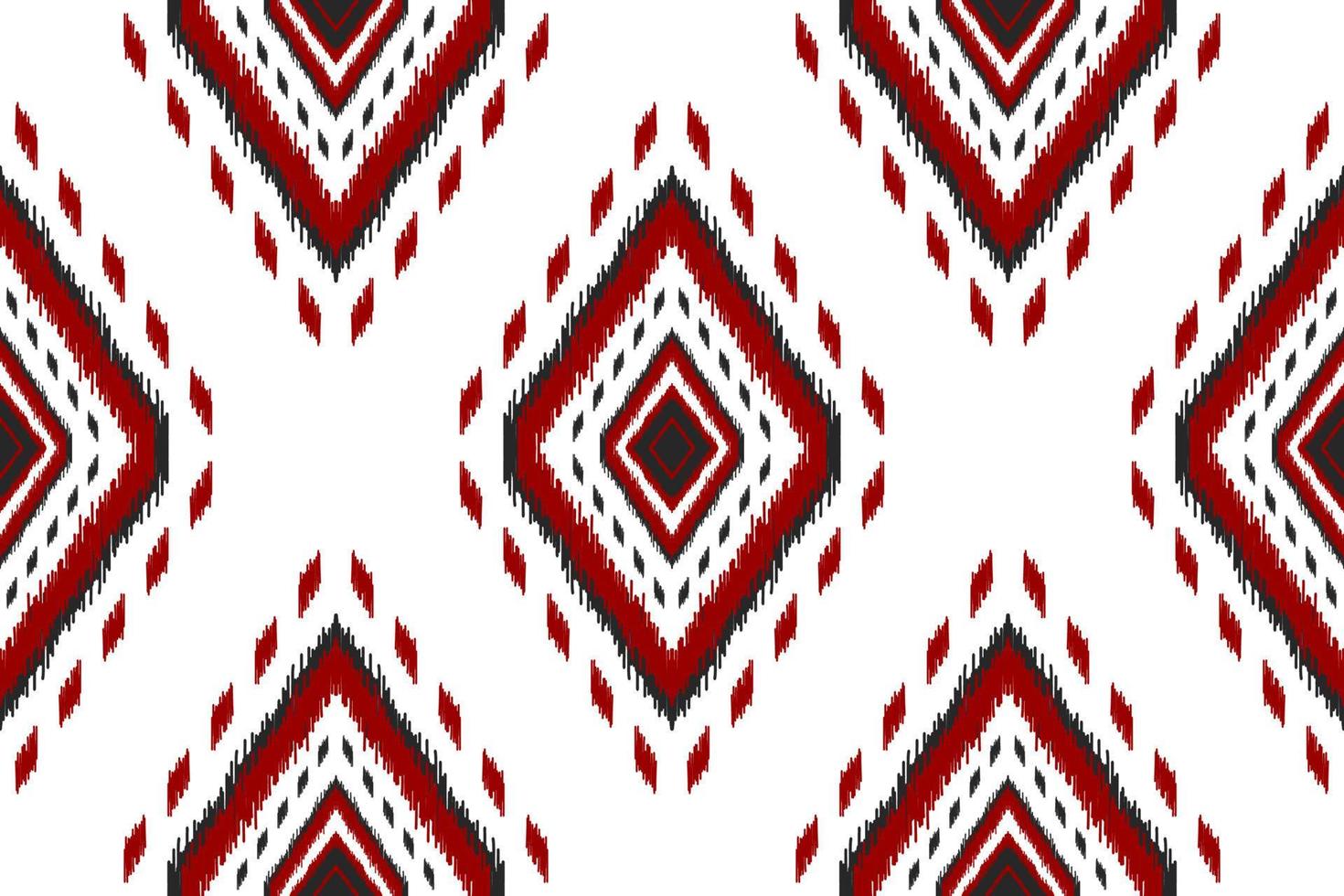 bellissimo etnico ikat arte. senza soluzione di continuità modello nel tribale. azteco geometrico ornamento Stampa. vettore