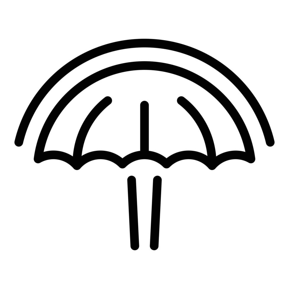 legge ombrello icona schema vettore. diritto d'autore brevetto vettore
