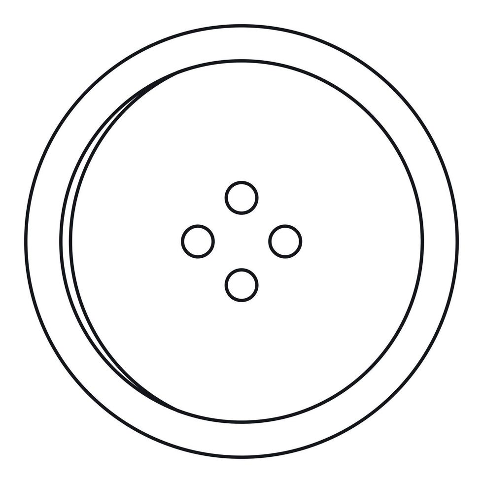 vestito il giro pulsante icona, schema stile vettore