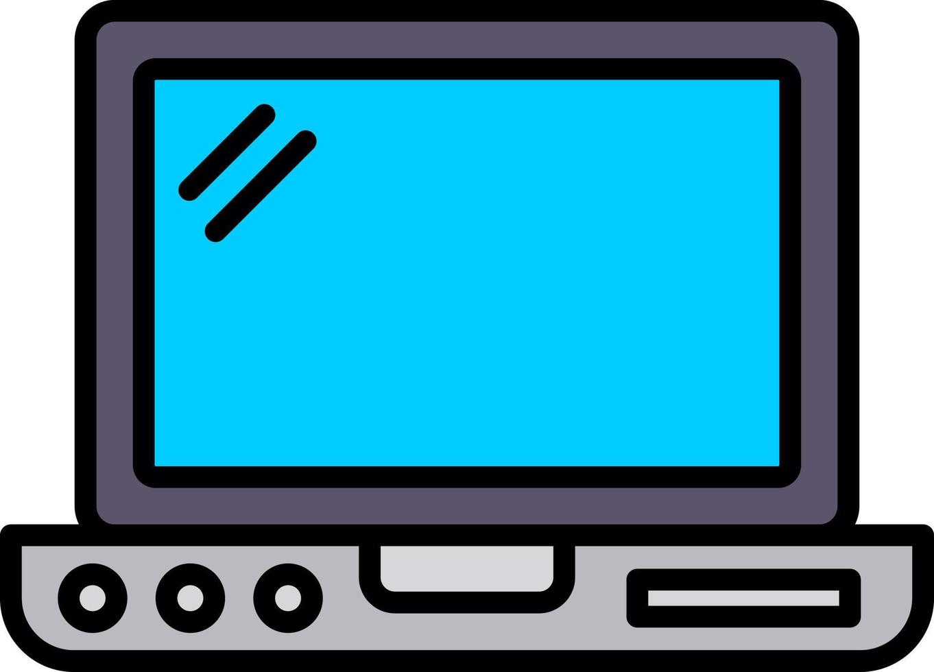 il computer portatile creativo icona design vettore