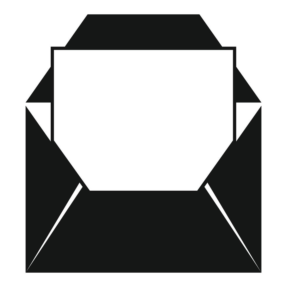 Busta posta icona semplice vettore. e-mail lettera vettore
