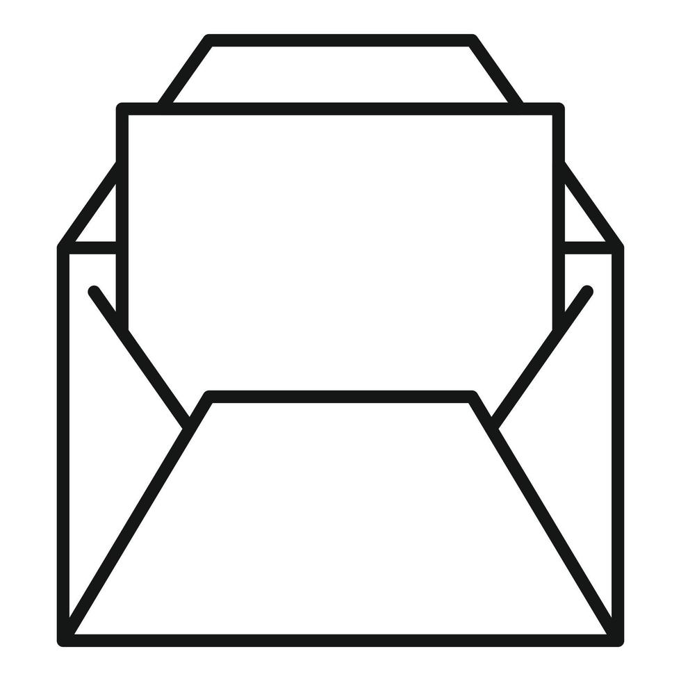 Busta posta icona schema vettore. e-mail lettera vettore
