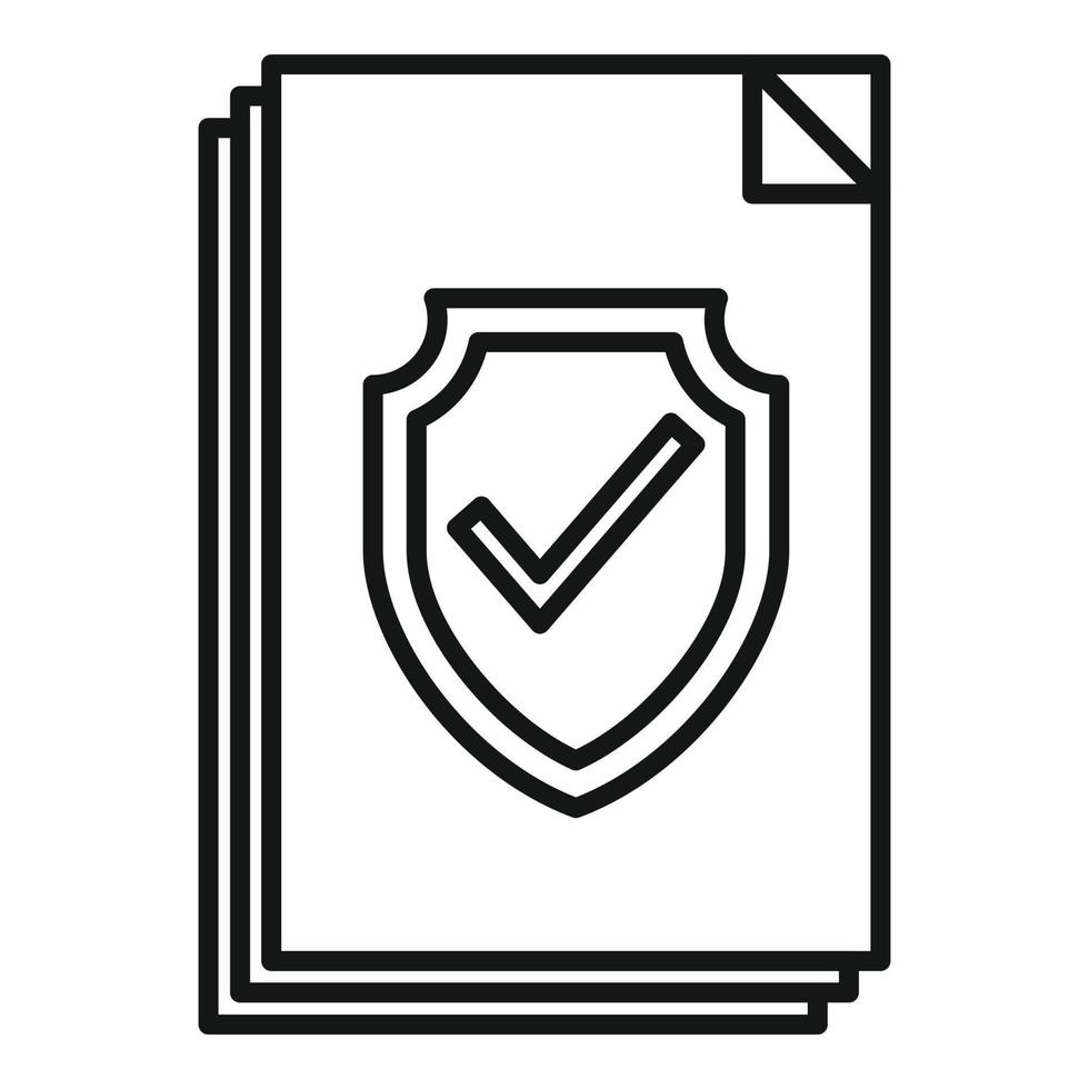 pc protezione icona schema vettore. sicuro dati vettore