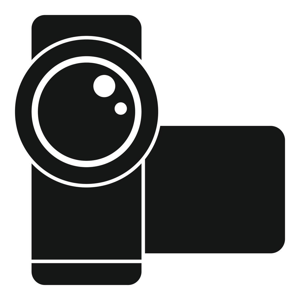 disco videocamera icona semplice vettore. video telecamera vettore