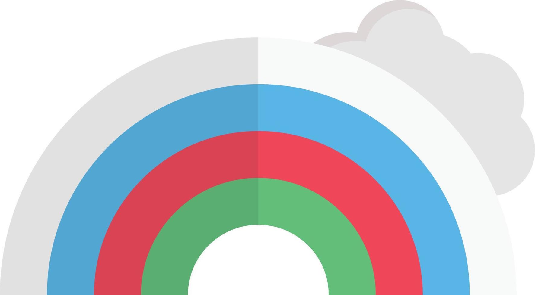 illustrazione vettoriale arcobaleno su uno sfondo. simboli di qualità premium. icone vettoriali per il concetto e la progettazione grafica.