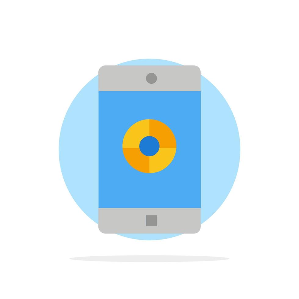 applicazione mobile mobile applicazione bersaglio astratto cerchio sfondo piatto colore icona vettore
