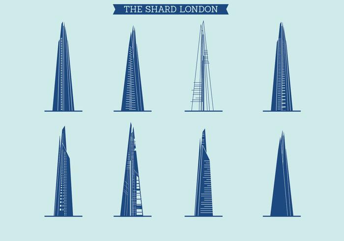 Il set vettoriale di Shard of London