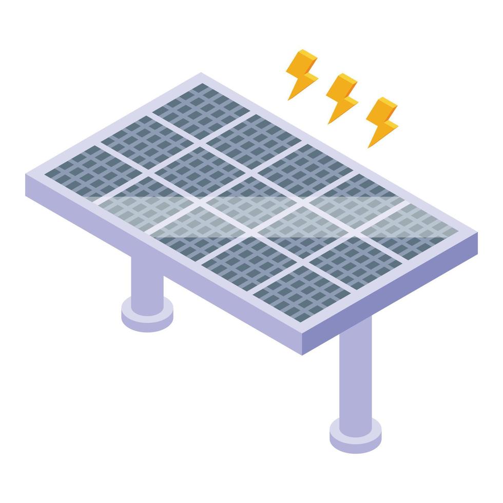 solare pannello icona isometrico vettore. ambiente energia vettore