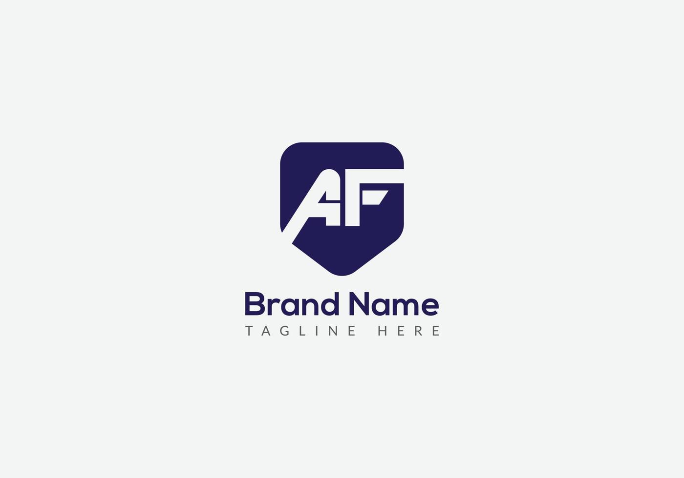 astratto moderno af logo design modello vettore